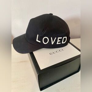GUCCI authentic LOVED black hat size L